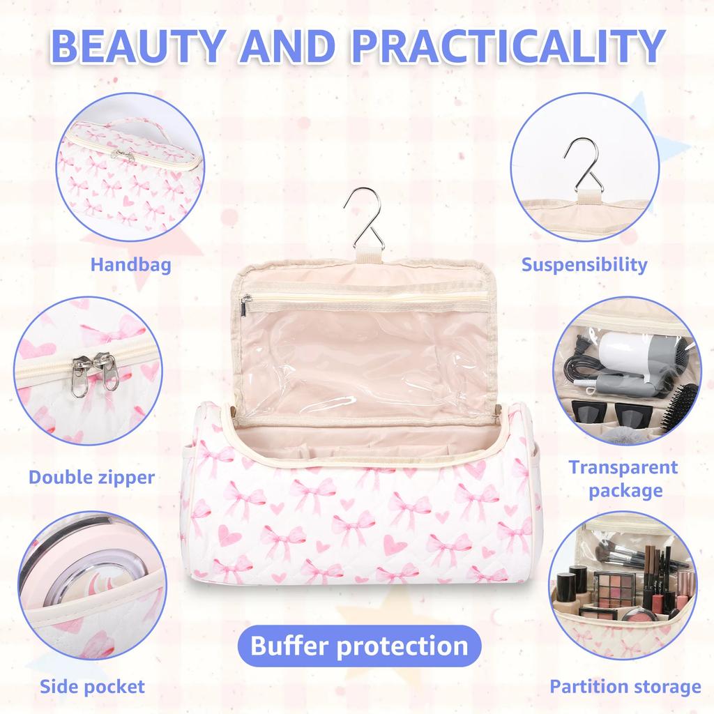 Portable Hair Dryer Storage Bag Dustproof Travel Case Multi-Pocket Dustproof Curling iron Organizer Pouch