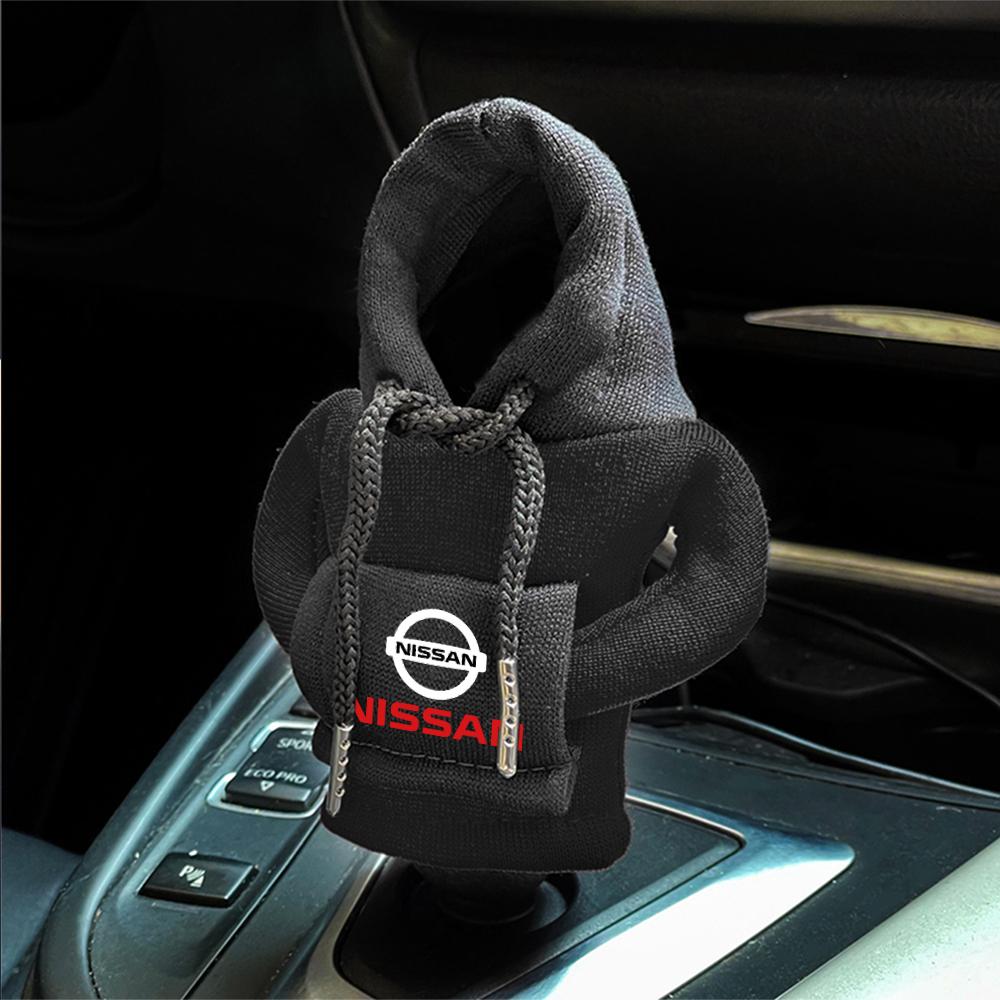 Car Gear Shift Hoodie Cover Shift Cover Gear Sweatshirt Handle Decoration For Nissan Qashqai X-TRAIL Juke Leaf Note NISMO Maxima