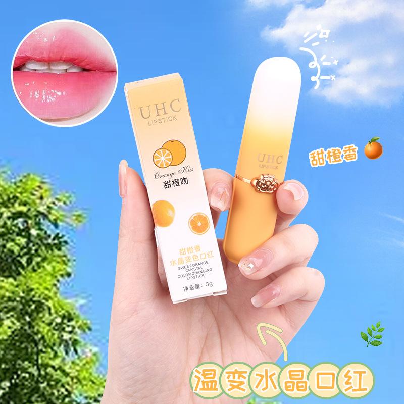 

Peach Color-changing Lipstick, Moisturizing, Long-lasting, Waterproof 04# Orange