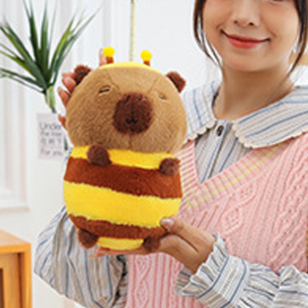 Cos Bee Capybara Plush Toy Simulation Capibara Fluffty Doll Capybara Plushies Christmas Toy