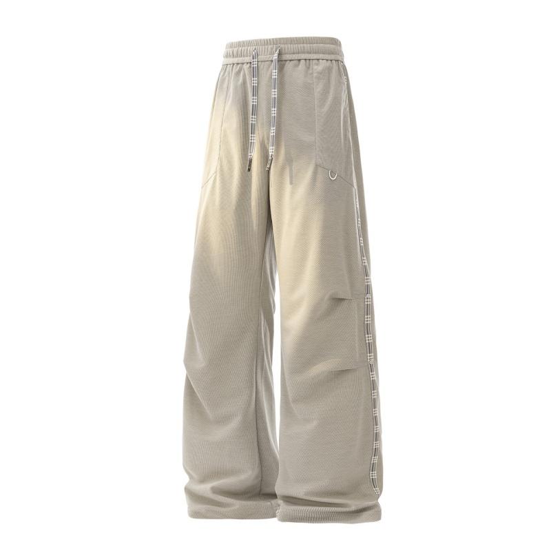 Casual Pants, Straight Pants, Men s Versatile Casual Pants, Men s Solid Color Overalls, Loose Casual Pants, Men 2XL хаки
