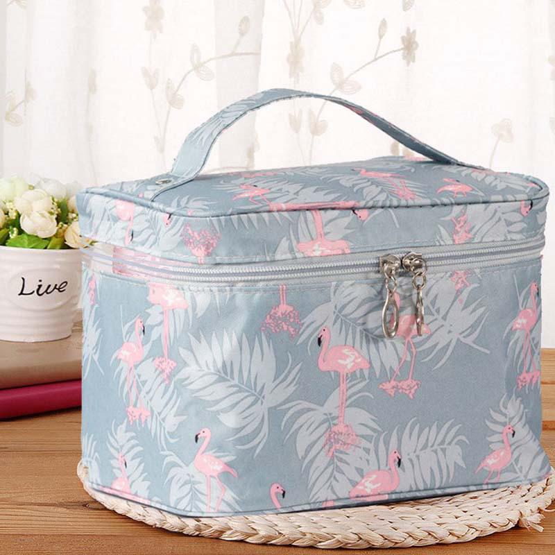 Korean Style Waterproof Toiletry Bag - Large Capacity, Simple and Elegant Women's Cosmetic Storage