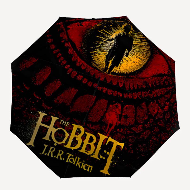 

1pc The Hobbit 8-Ribs Sturdy Frame, Automatic Open/Close, Durable & Colorful Ideal for Beach, Travel, And All Seasons, 10126