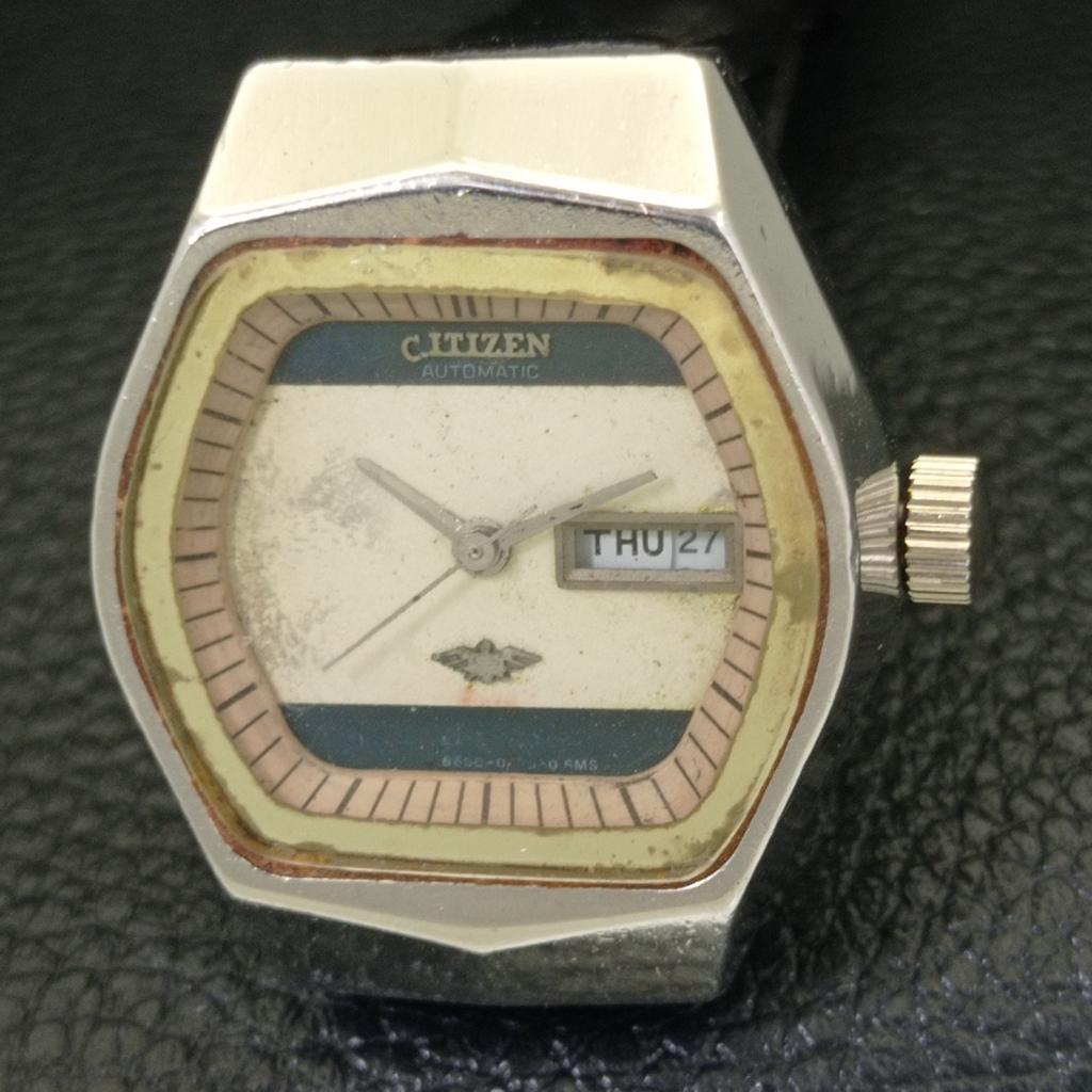 VINTAGE CITIZEN AUTOMATIC JAPAN WOMENS ORIGINAL DIAL WATCH A700354-5