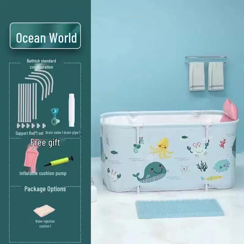 Portable Foldable Bathtub: Adult & Child Indoor Bath Basin