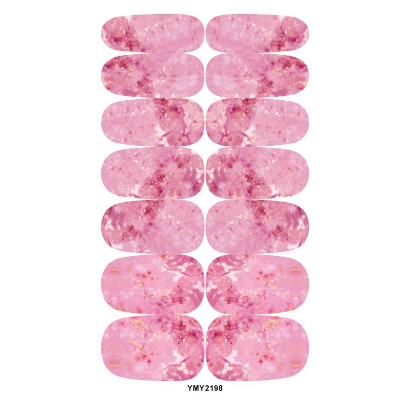 Marble Series Hot Stamping Nail Stickers YMY2197-228