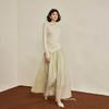 Waiwaiaiem Yy_Slanted Slit Swing Neck Top