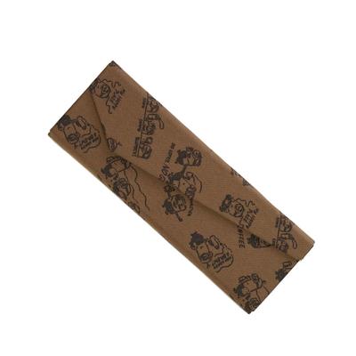 Mobile Case Foldable Glasses Case UND49299G Brown Glasses Case Foldable Character Free Size [Minion]