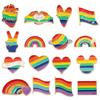 10/20Pcs Rainbow Colorful Metal Pins Love Funny Enamel Badge For Backpack Hat Clothes Creative Lapel Brooches Decor Jewelry Gift