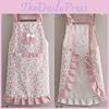 Prevents Apron Oil Stains Dirt Little Rabbit Pattern Lace Unisex Gift Design