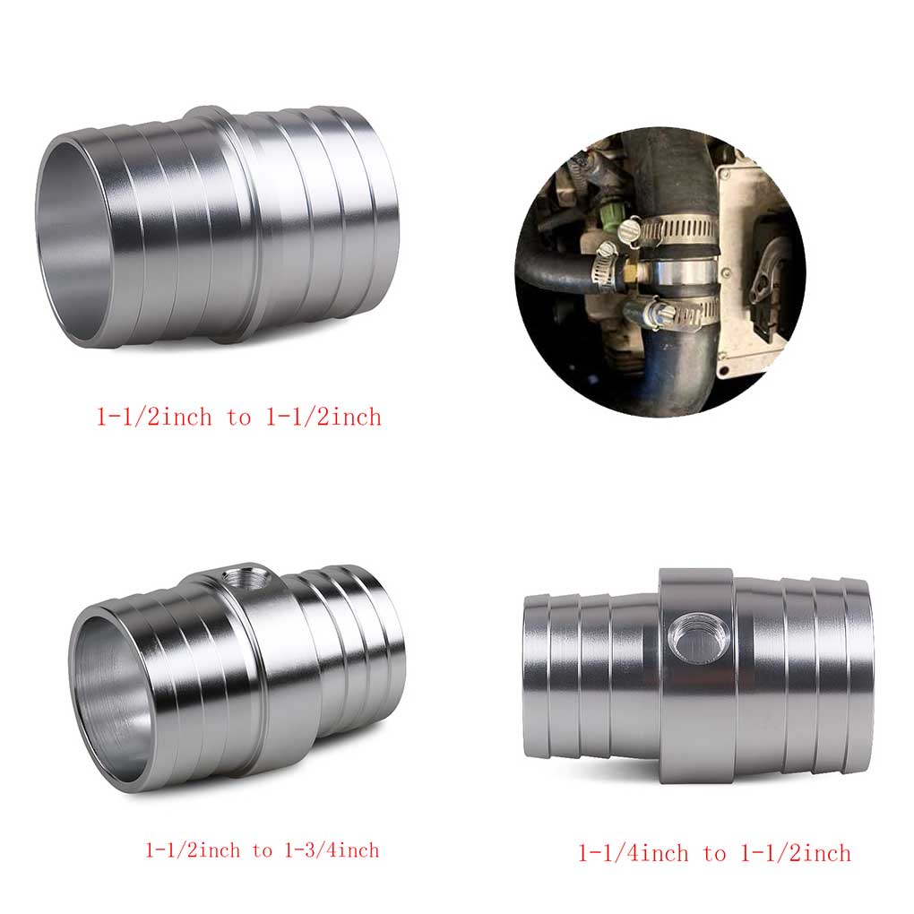 Car Radiator Hose Barb Coupler Aluminium Alloy Universal Vehicle Truck Auto Automobile Tube Joint Replaceable Spare Part