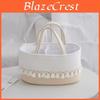 Cotton Tassel Storage Basket For Baby Diapers Toys And Clothes Home Organization