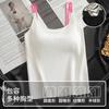 Skin friendly, breathable round neck, comfortable base, camisole vest, women's inner and outer wear, slimming top