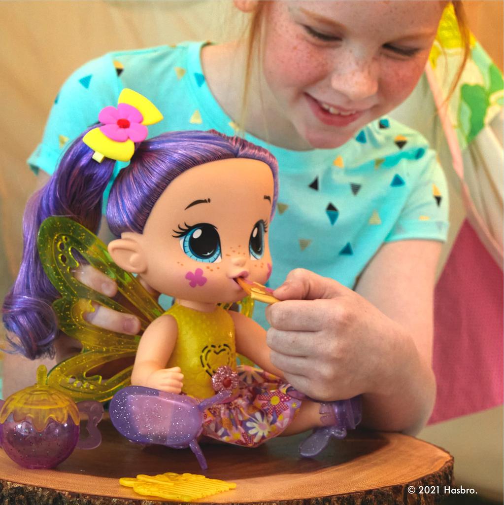 Hasbro Baby Alive GloPixies Siena Sparkle F2593, a 10.5-inch interactive, electric, glow-in-the-dark doll for ages 3 and up. Authentic.