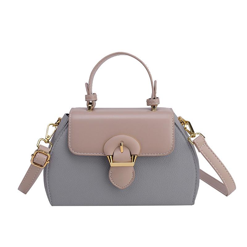 Main Bag Women's New Fashion Contrasting Color Handbag Niche Versatile Single Shoulder Oblique Span Women's Bag