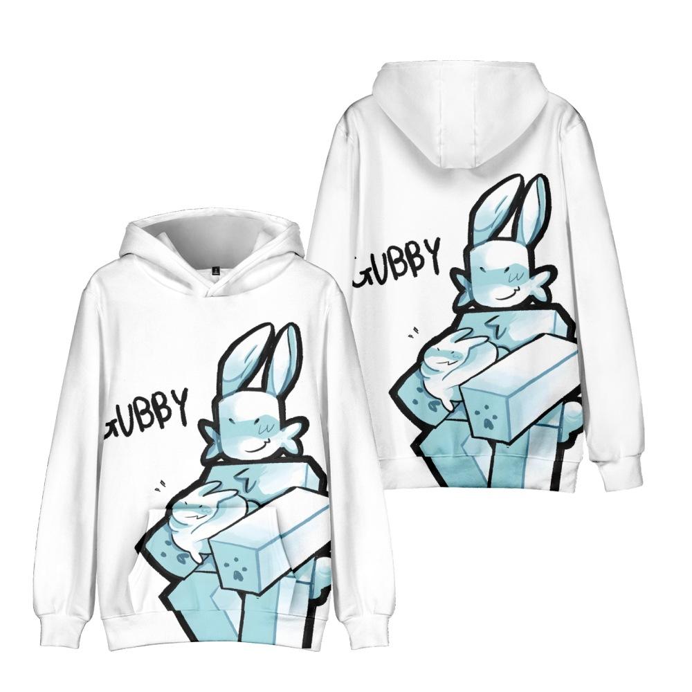 

7 цветов НОВЫЕ мужские женские худи Gubby уличная одежда Харадзюку повседневные мультяшные с принтом худи пуловеры S белый