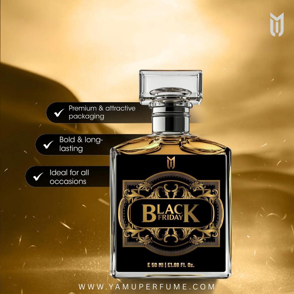 Yamu® Black Friday| Long Lasting Perfume Spray| Premium Luxury Fragrance Scent Aromatic | Suitable For Every Occasion