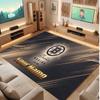 Tappeto in Cristallo Vellutato Personalizzato Boston Bruins, Tappeto Morbido Antiscivolo con Testo Nome Personalizzato per Soggiorno Camera da Letto