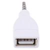 Konverter Adapter USB 2.0 Buchse auf 3,5 mm Stecker Aux Audio Auto Stecker Buchse weiß