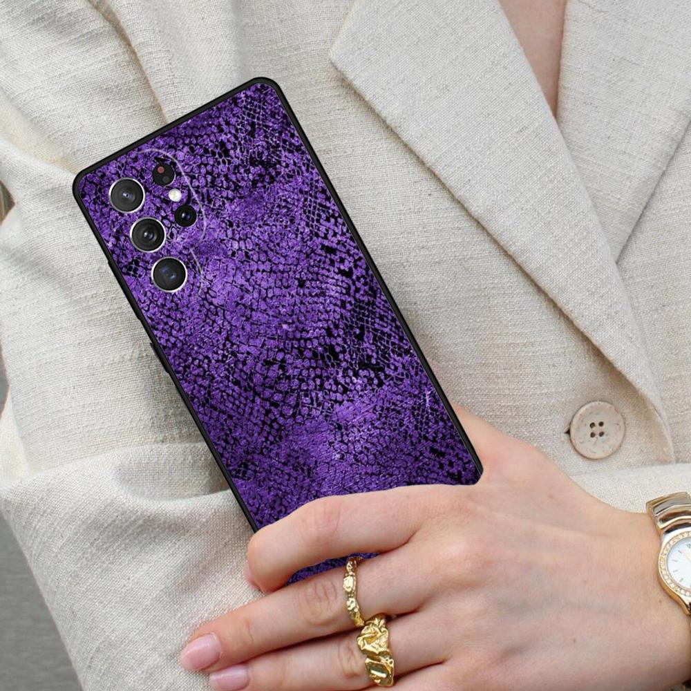 Python Snake Skin Cell Phone Case for Samsung Galaxy S26 Ultra S25 S24 S23 S22 S21 S20 Note10 Cover