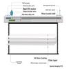 IN&VI Electric Retractable Projector Screen