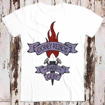 Cockney Rejects the Power the Glory Tee Top Vintage Unisex Ladies T Shirt 8323