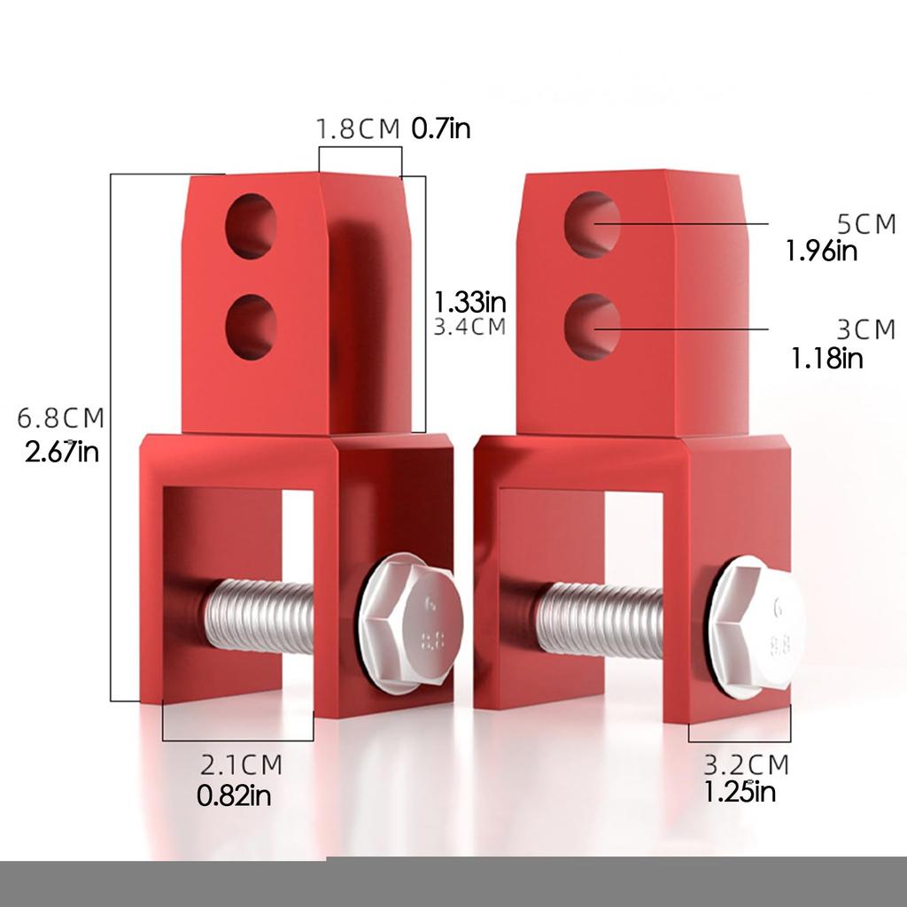 Yoryu Shock Absorber Extender, Rear Shock Extension To 2 Height Extension Absorber Riser Adapters,
