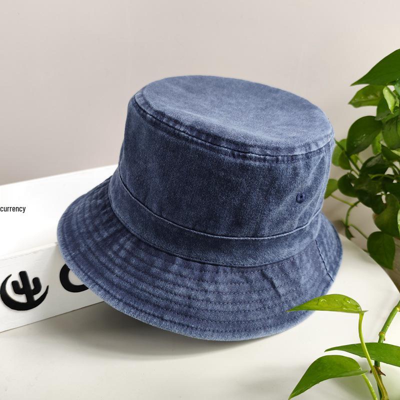 2025 Washed Grey Fisherman Bucket Hat - Women's & Men's Plus Size, Large Head Circumference, Autumn Sun Hat