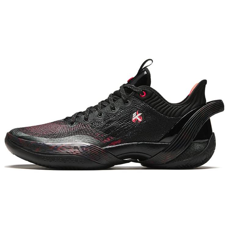 New Anta Three Point Rain1.0 Dark Flame Ice And Fire Cushioning Breathable Low Top Basketball Shoes Men's Black 912341102-1
