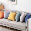 Chinese Style Fine Linen Sofa Back Cushion – Solid Wood Living Room Decor Pillow, Imitation Cotton Linen, High-End Bed Backrest.