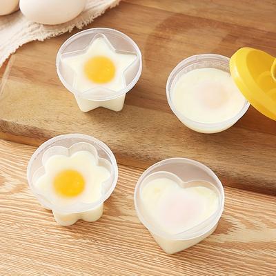 4 Stück - Hochtemperaturbeständig Gekochte Eier DIY Tier-Eier für Frühstück Kuchen Schokolade Eiswürfelform Küchenzubehör