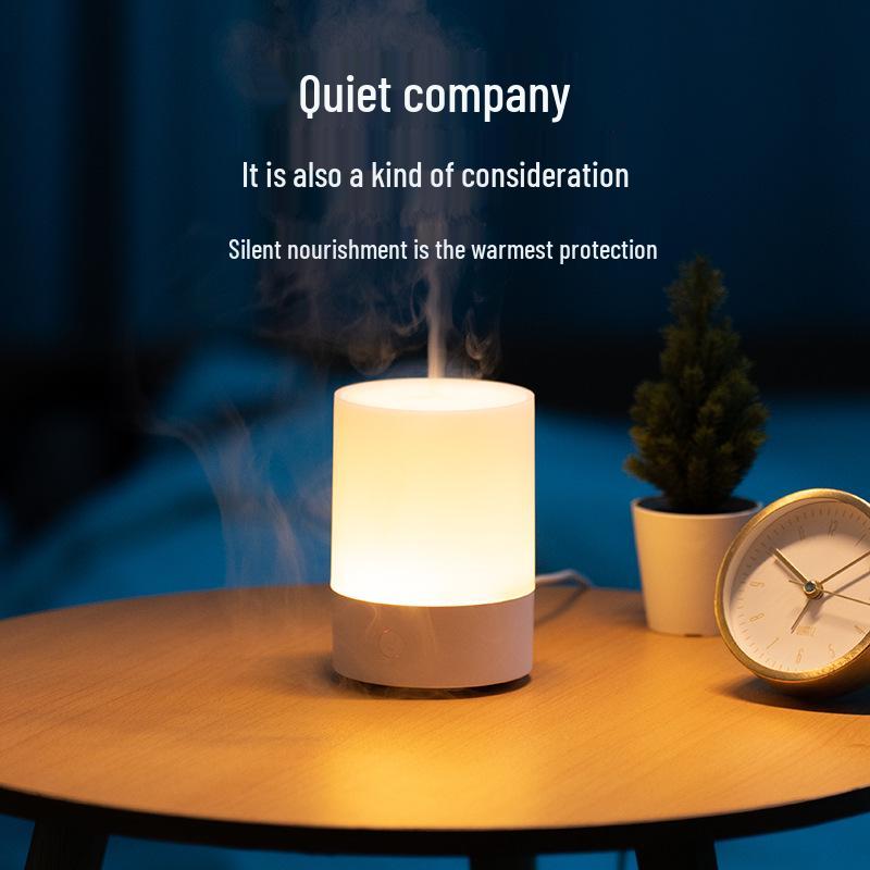USB Aromatherapy Humidifier: Portable Seven-Color LED Light Hydration Device