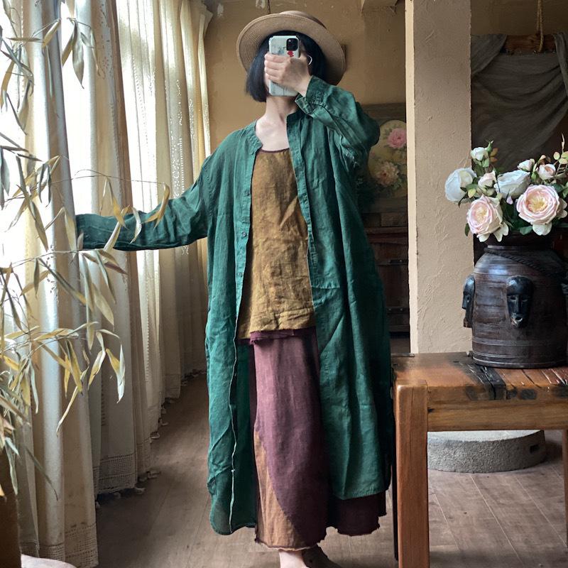 Zen Hemp Oversized Relaxed Shirt Dress robe
