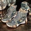 New Large-sized Fashionable Single Shoes for Women In Spring and Autumn, Featuring Mesh Dad Shoes