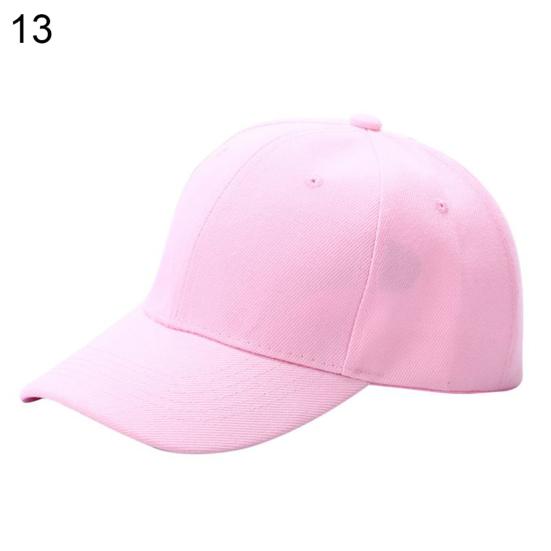 Unisex Baseball Cap Snapback Hat Hip-Hop Adjustable Bboy Fashion Pure Color Hat