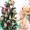 Cartoon Christmas Candy Cane Ornaments Handmade Festival Lollipop Xmas Decor Exquisite Christmas Tree Hang Pendant New Year Gift