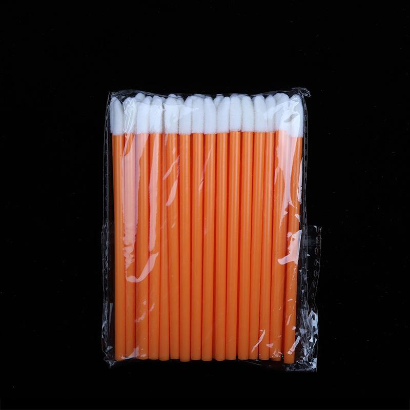 50pcs Hollow One Time Use Lip Brush Nylon Hair Lipstick Applicators Disposable Makeup Lipstick Wands Disposable Lip Brush
