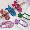 Pendant Silicone Mold Earrings Molds Paper Clip Shape Jewelry Making Molds Silicone Keychain Moulds for Crafting Lover