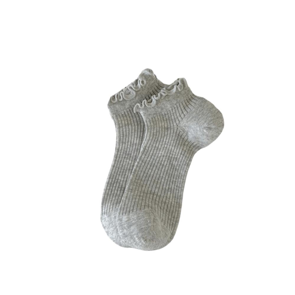 Ruffle Ankle Socks Mid-calf Mesh Tube Socks Korean Fashion Women's Socks Kids Girls