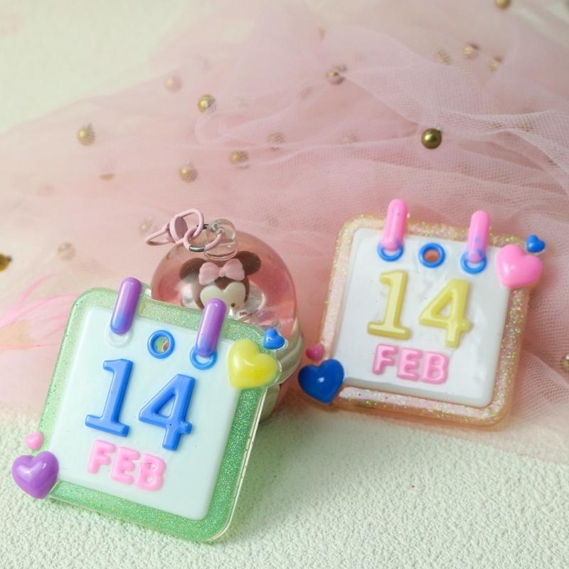 Flexible Pendant Mold Crafts Molds Valentines Day Series Keychain Mould Silicone Material Gift for DIY Hand Making Lover