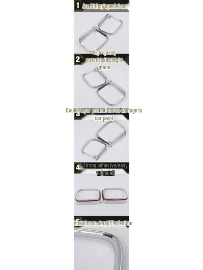 Renegade Rückspiegelabdeckung Rahmen, Passend für 16 Modelle, Galvanisierte Oberfläche