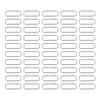 50pcs Metal Rings Durable Iron Rectangle Buckle Rings for DIY Belt Handbag Buckle Hardware Clothes Decoration