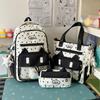 Schoolbag cute messenger bag women's new Japanese fresh, sweet and transparent pain bag students light class make-up bag
