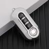 All-Inclusive Electroplate TPU Car Flip Key Case Cover For Fiat Ducato 500 500L Panda Grande Punto Lancia Musa Accessories