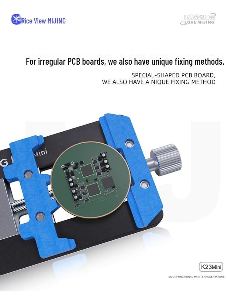 Jing K23Mini Universal PCB Fixture: Glue Removal & Card Slot Design for Various Motherboards