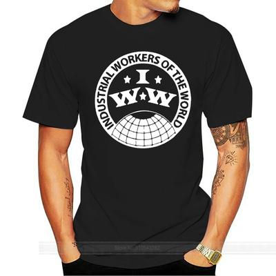 New Brand Sales Industrial Workers Of The Wiorld IWW T-shirt Tee Cotton Tshirt Men Summer Fashion T-shirt Size