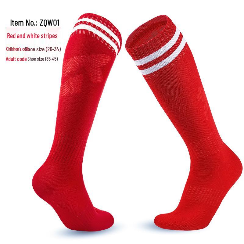 Thickened Non-Slip Long Tube Football Socks for Men & Women - Ideal for Training and Competition