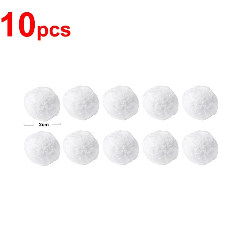 Christmas Snowballs White Fur Pompom Hairballs For Xmas Tree Pendant Kids Toy Balls Indoor Outdoor Toys Party Decoration Props
