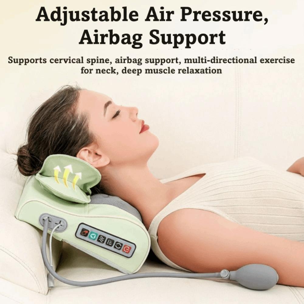 Built-in Heat Neck Massage Pillow Deep Tissue Full Body Massager Neck Shoulder Waist