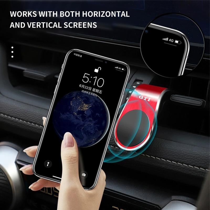 Emblems Magnetic Car Phone Holder Magnet Air Vent Cell Phone Stand For Volkswagen VW Passat B5 B5.5 2000- 2007 2008 2009 2010 To zf7